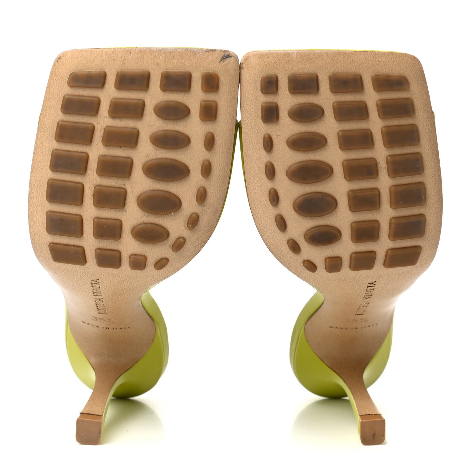 Bottega Veneta Lambskin Stretch Mule Sandals 35.5 Kiwi 5 of 9