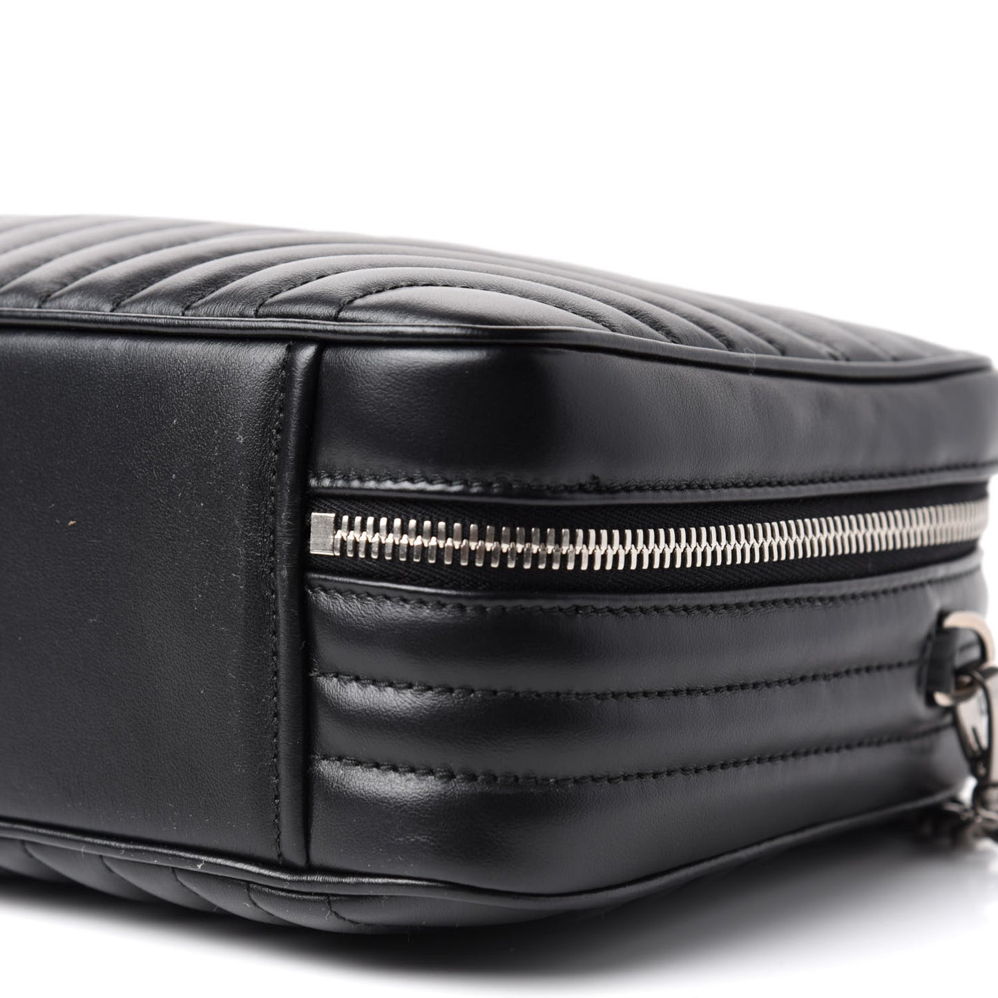 Soft Calfskin Medium Diagramme Crossbody Bag Black