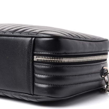 Prada Soft Calfskin Medium Diagramme Crossbody Bag Black 8 of 9