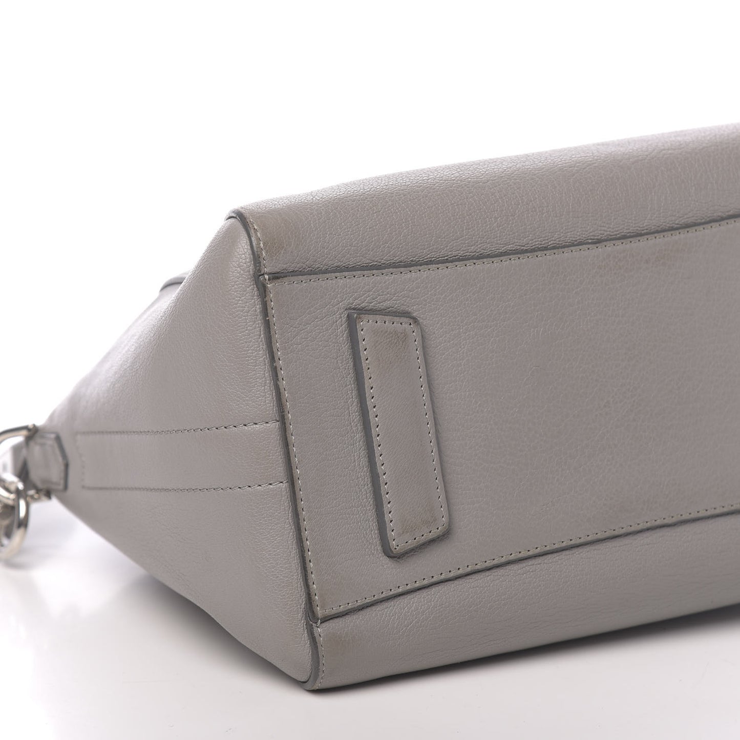 Sugar Goatskin Small Antigona Pearl Grey