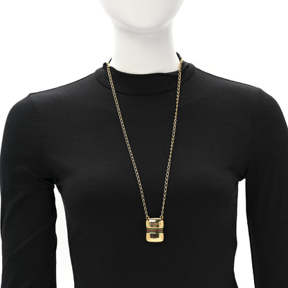 Gucci Metal Enamel Pillbox Pendant Necklace 2 of 7