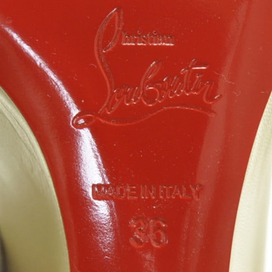Christian Louboutin Nappa Leather Peanut 70 Wedges 36 Sable 1 of 1