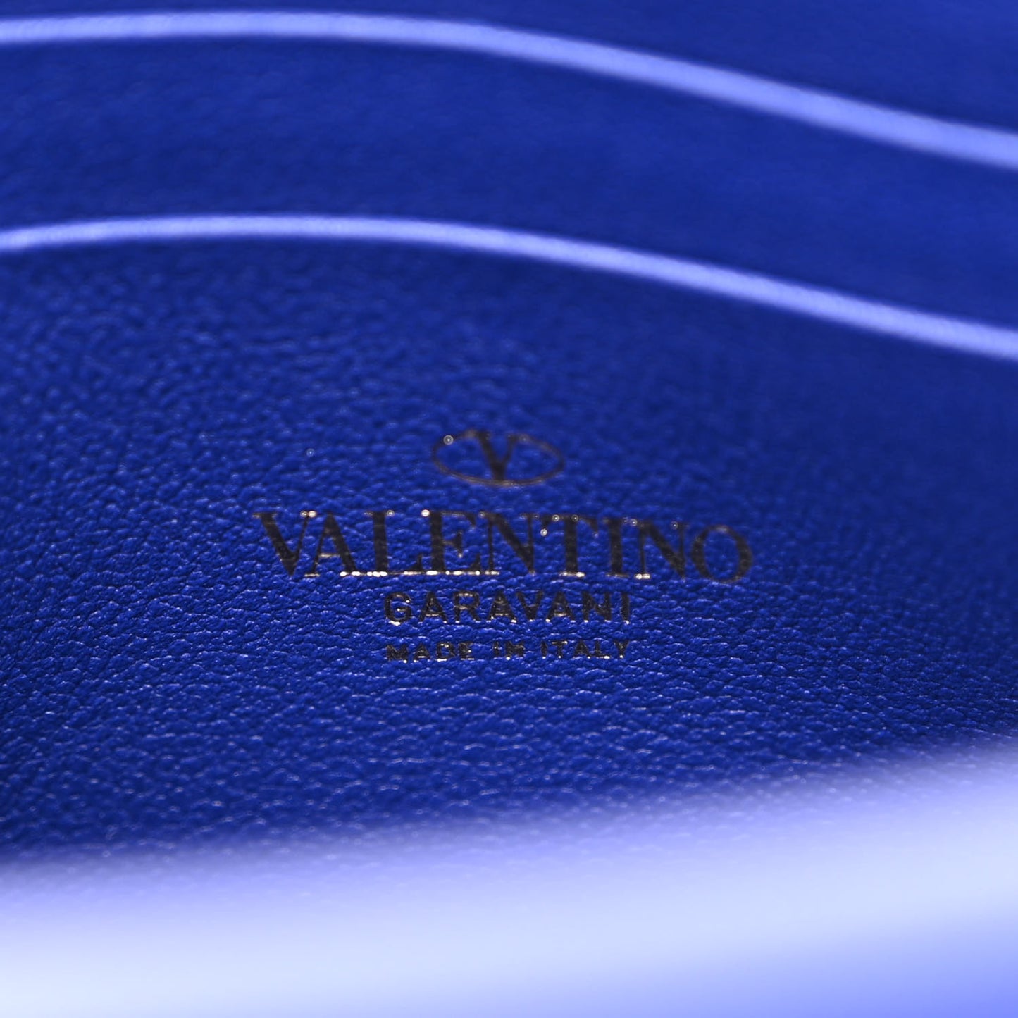 Calfskin VLogo Crossbody Blue