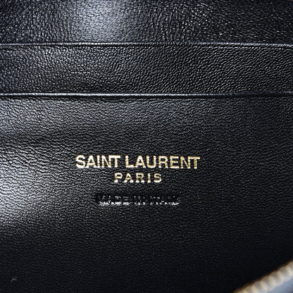 Saint Laurent Grain De Poudre Matelasse Monogram Mini Lou Camera Bag Dark Smog 6 of 8
