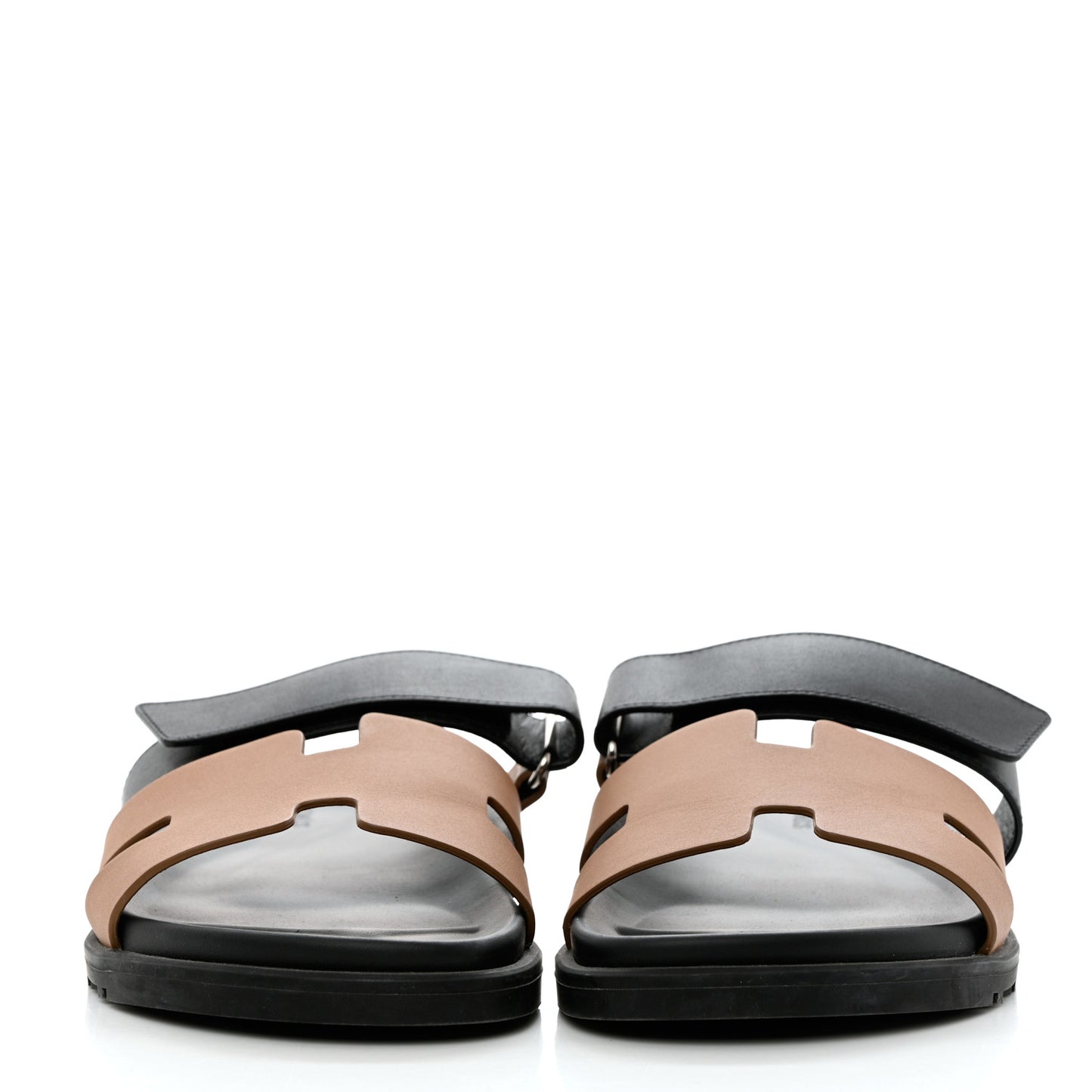 Calfskin Womens Chypre Sandals 41 Black Gold
