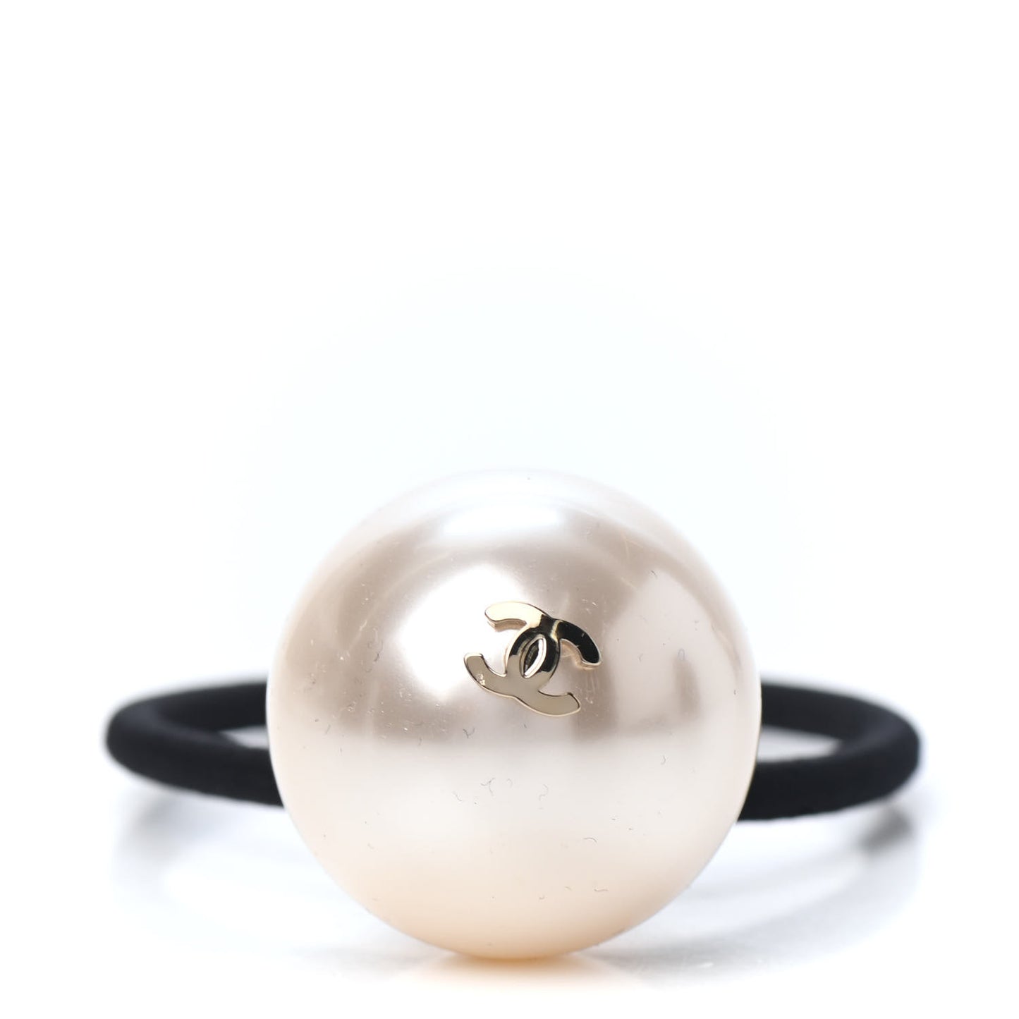 Pearl CC Hair Tie Black White