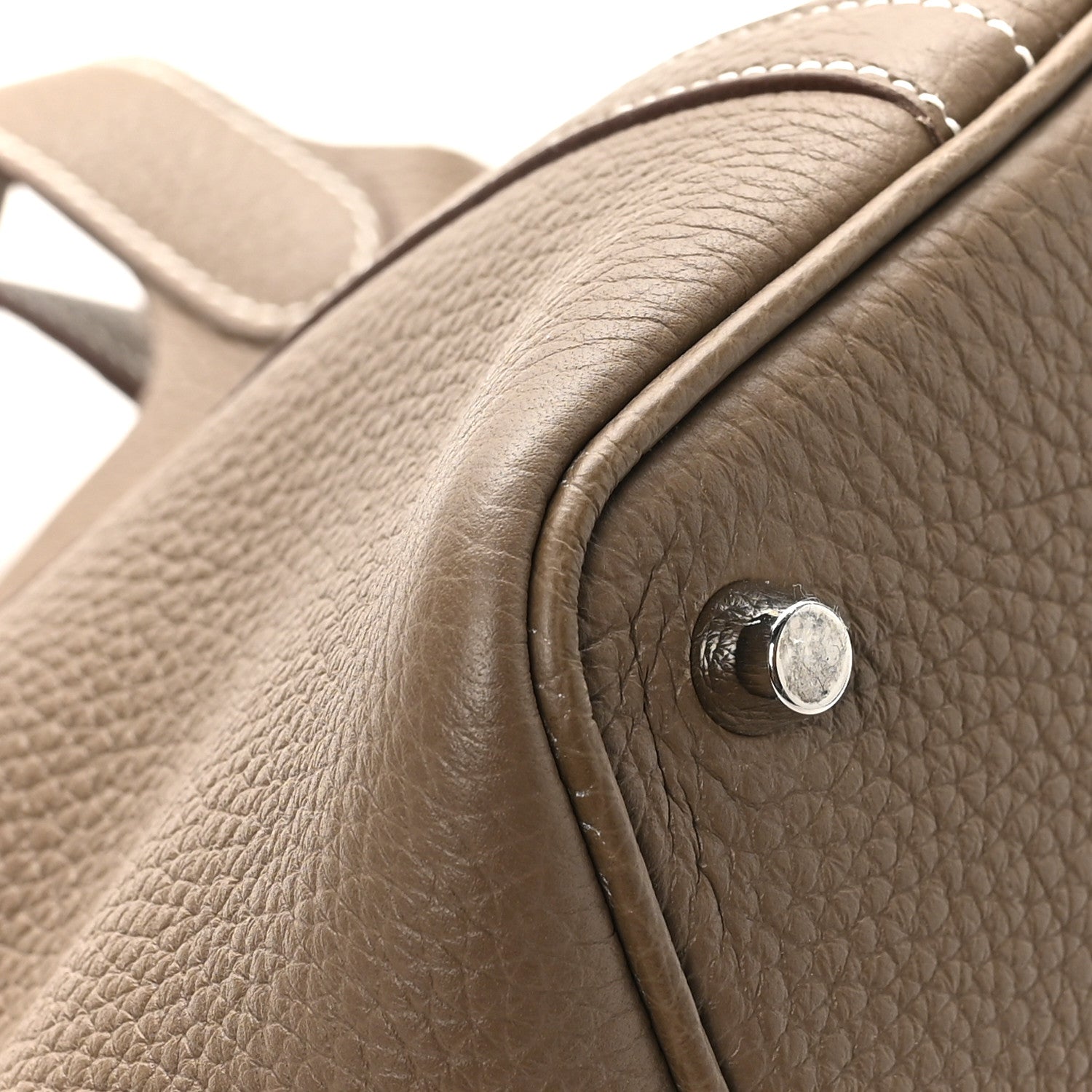 Hermes Taurillon Clemence Picotin Lock 18 PM Etoupe 11 of 12