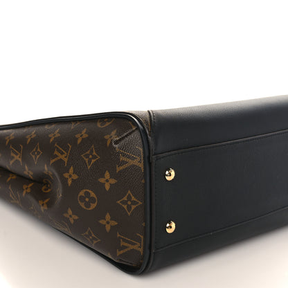 Louis Vuitton Calfskin Monogram Kimono Tote Black 6 of 7