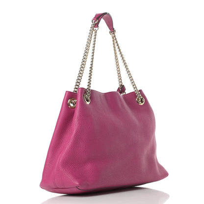 Gucci Cellarius Calfskin Medium Soho Chain Shoulder Bag Bright Bouganville 3 of 19