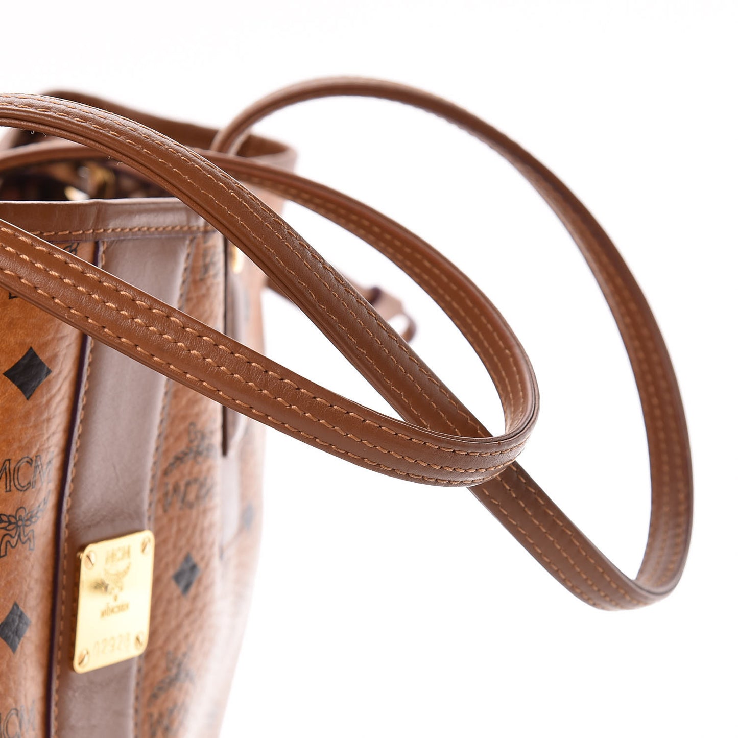 Visetos Medium Liz Reversible Shopper Tote Cognac