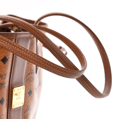 MCM Visetos Medium Liz Reversible Shopper Tote Cognac 14 of 15