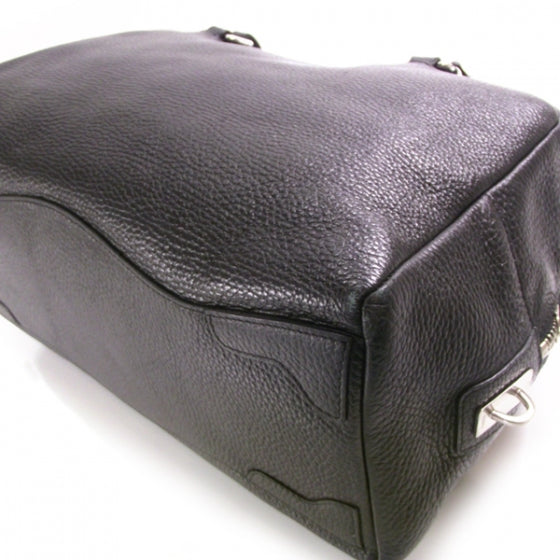 Prada Leather Large Logo Bowler Black 5 of 9