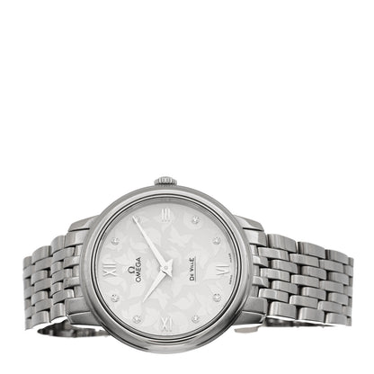 Omega Stainless Steel Diamond 33mm De Ville Prestige Butterfly Quartz Watch 424.10.33.60.52.001 2 of 4