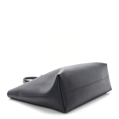 Saint Laurent Calfskin Large Shopping Tote Navy 5 of 13