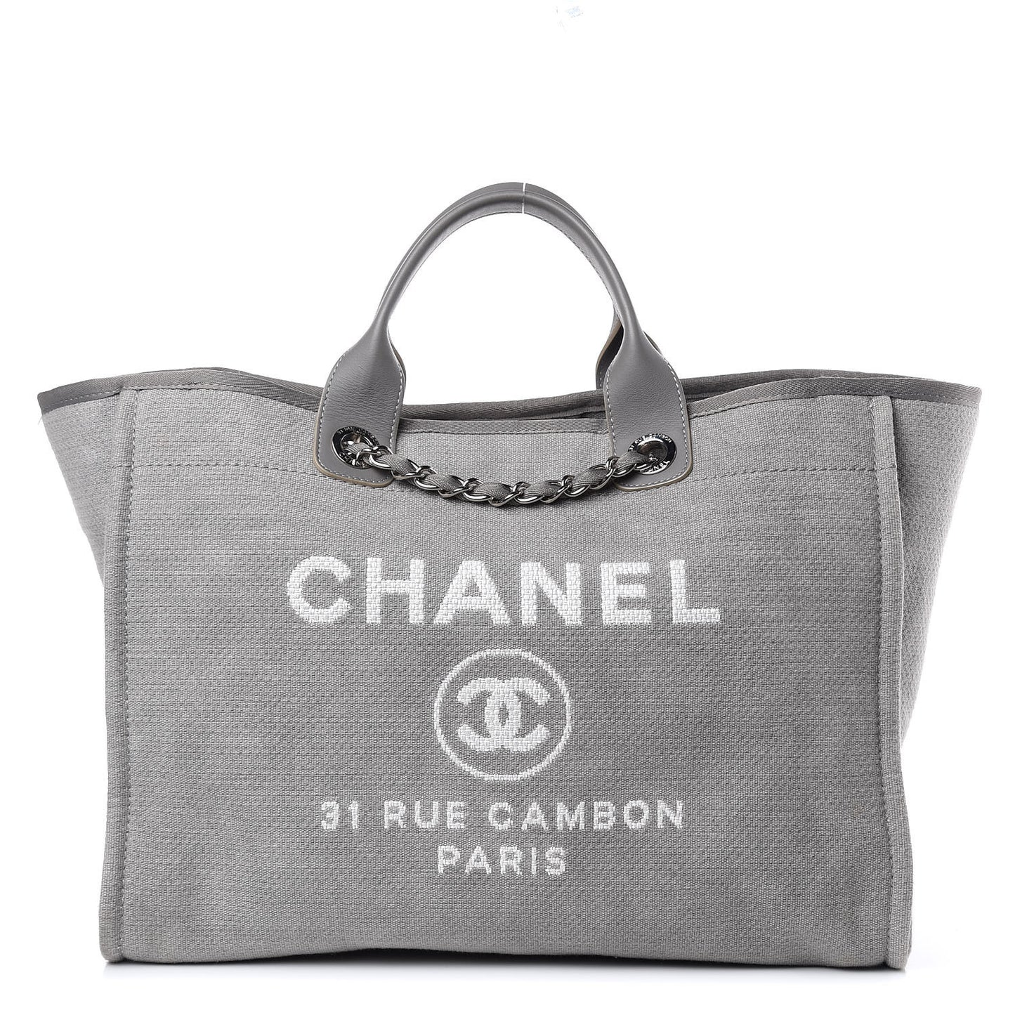 Canvas Large Deauville Tote Grey
