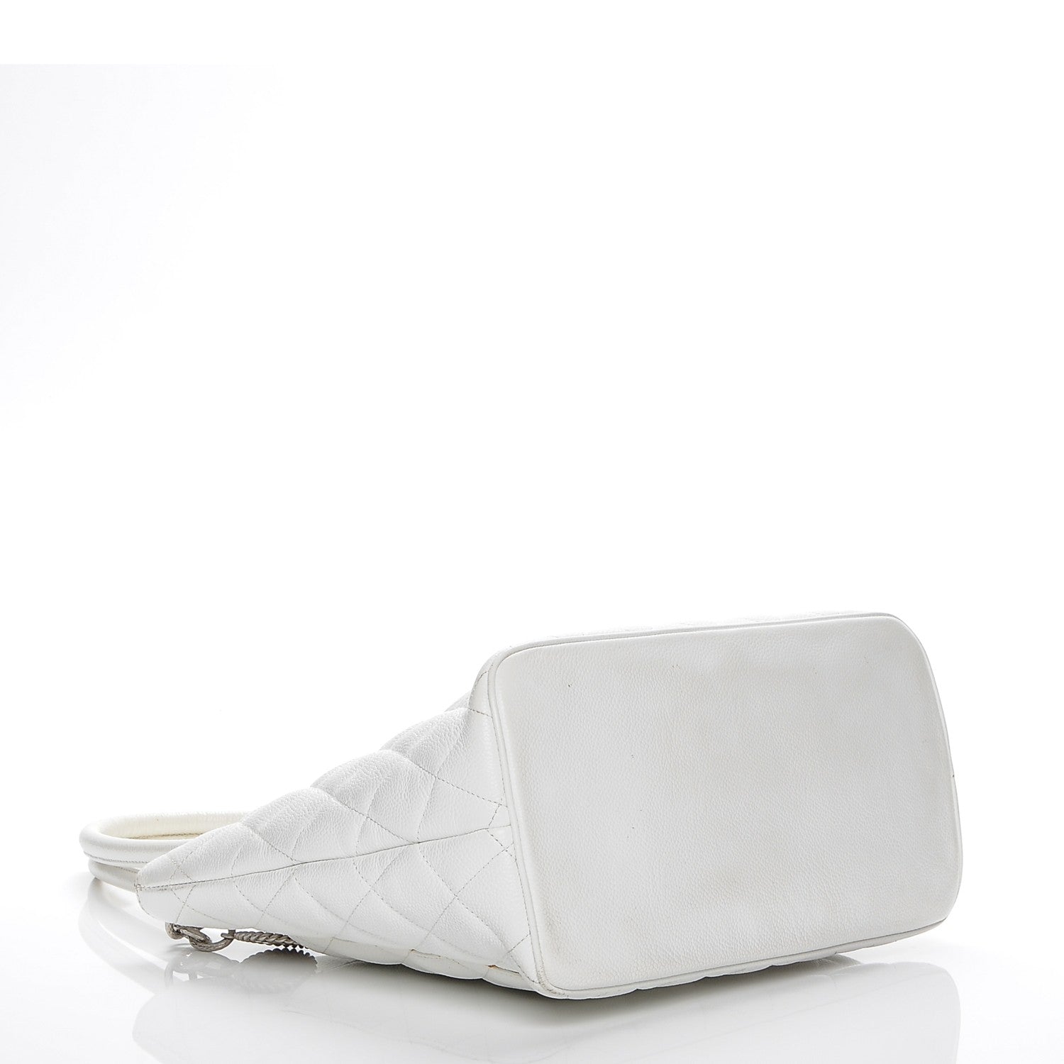 Chanel Caviar Quilted Medallion Tote White 4 of 12
