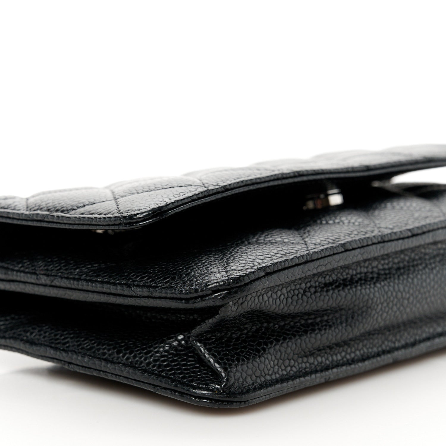 Chanel Caviar Quilted Wallet On Chain WOC Black 10 of 11