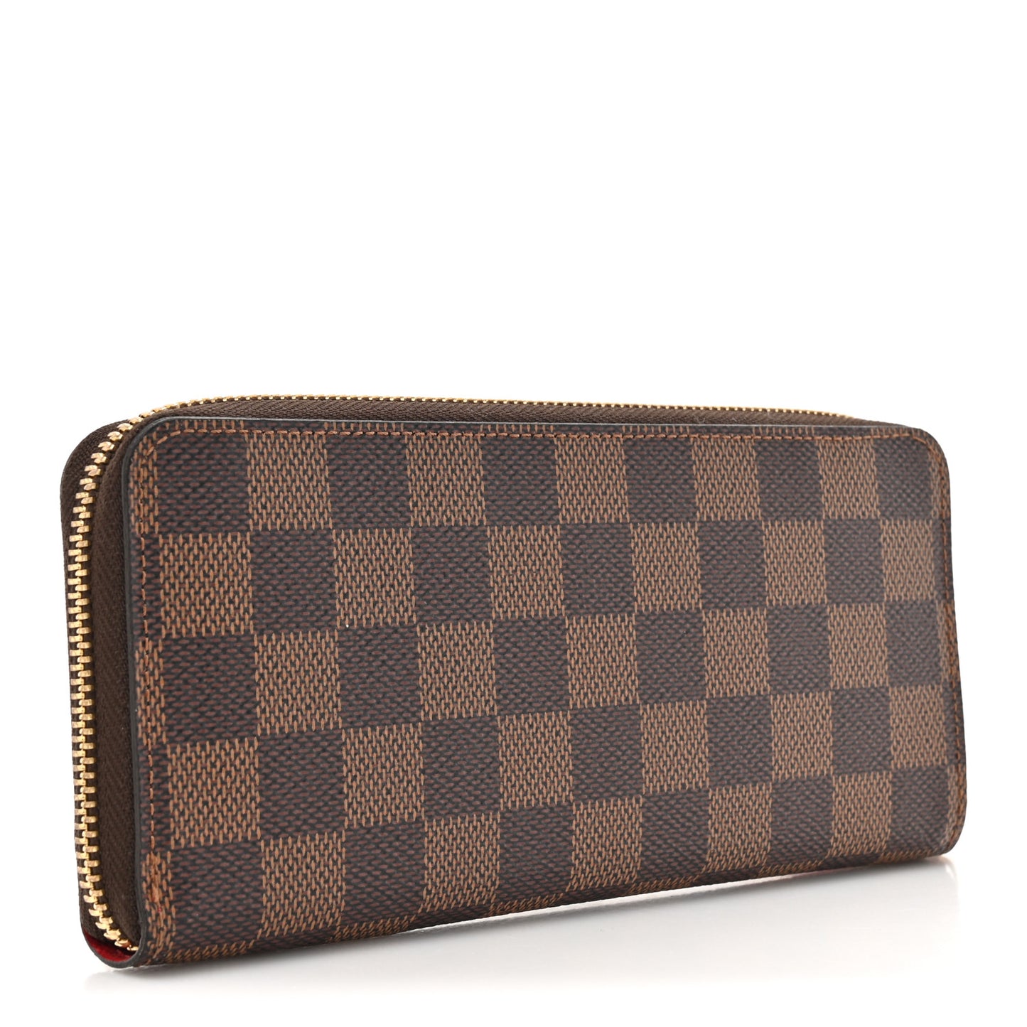 Damier Ebene Clemence Wallet Cherry