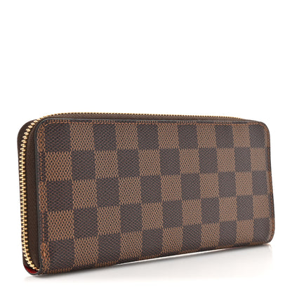 Louis Vuitton Damier Ebene Clemence Wallet Cherry 3 of 7