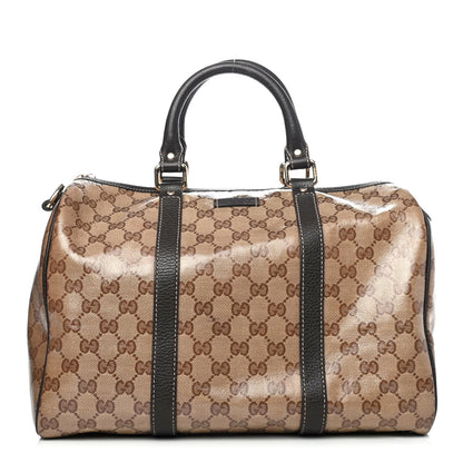 Gucci Crystal Monogram Medium Joy Boston Dark Brown 1 of 4