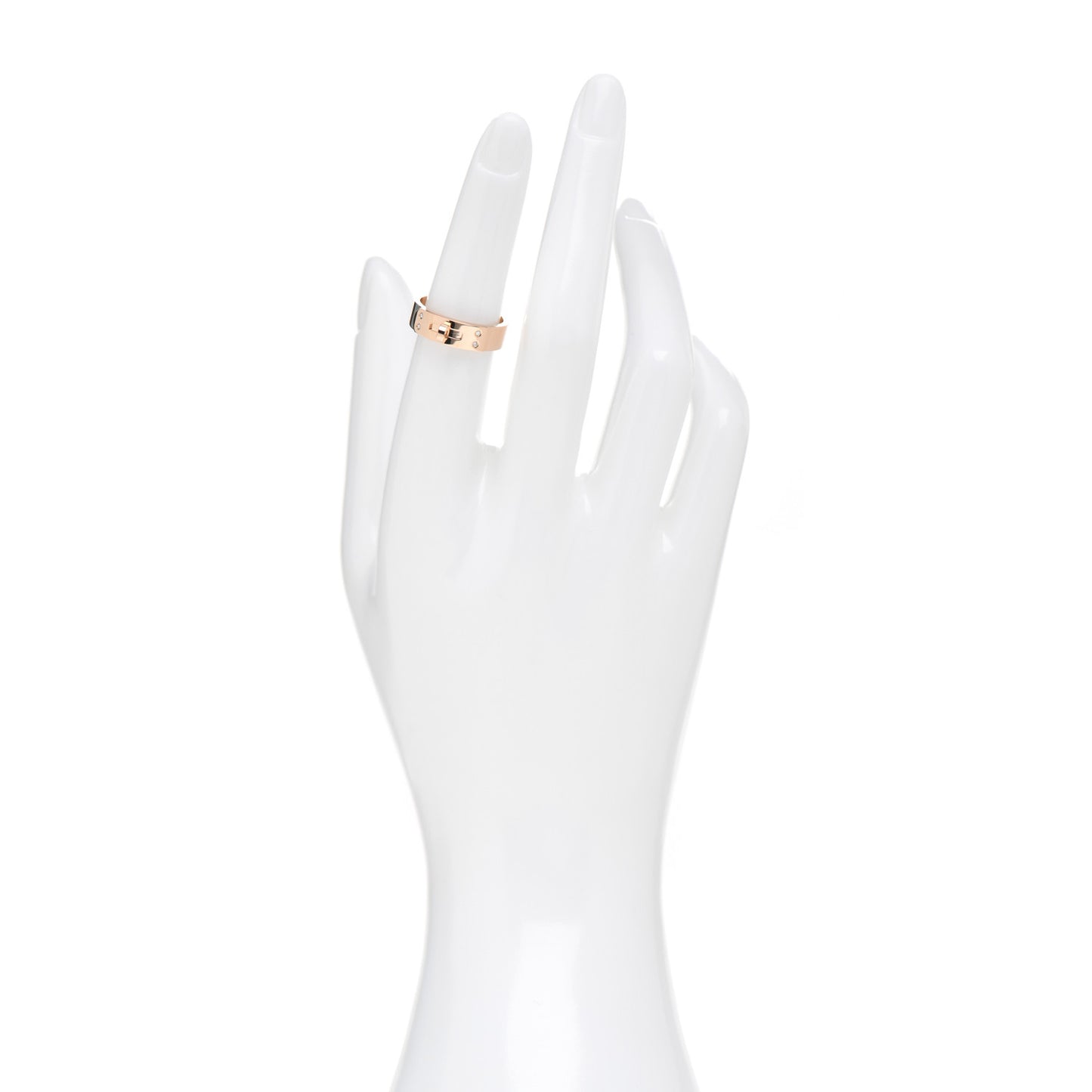 18K Rose Gold Diamond PM Kelly Ring 51 5.75