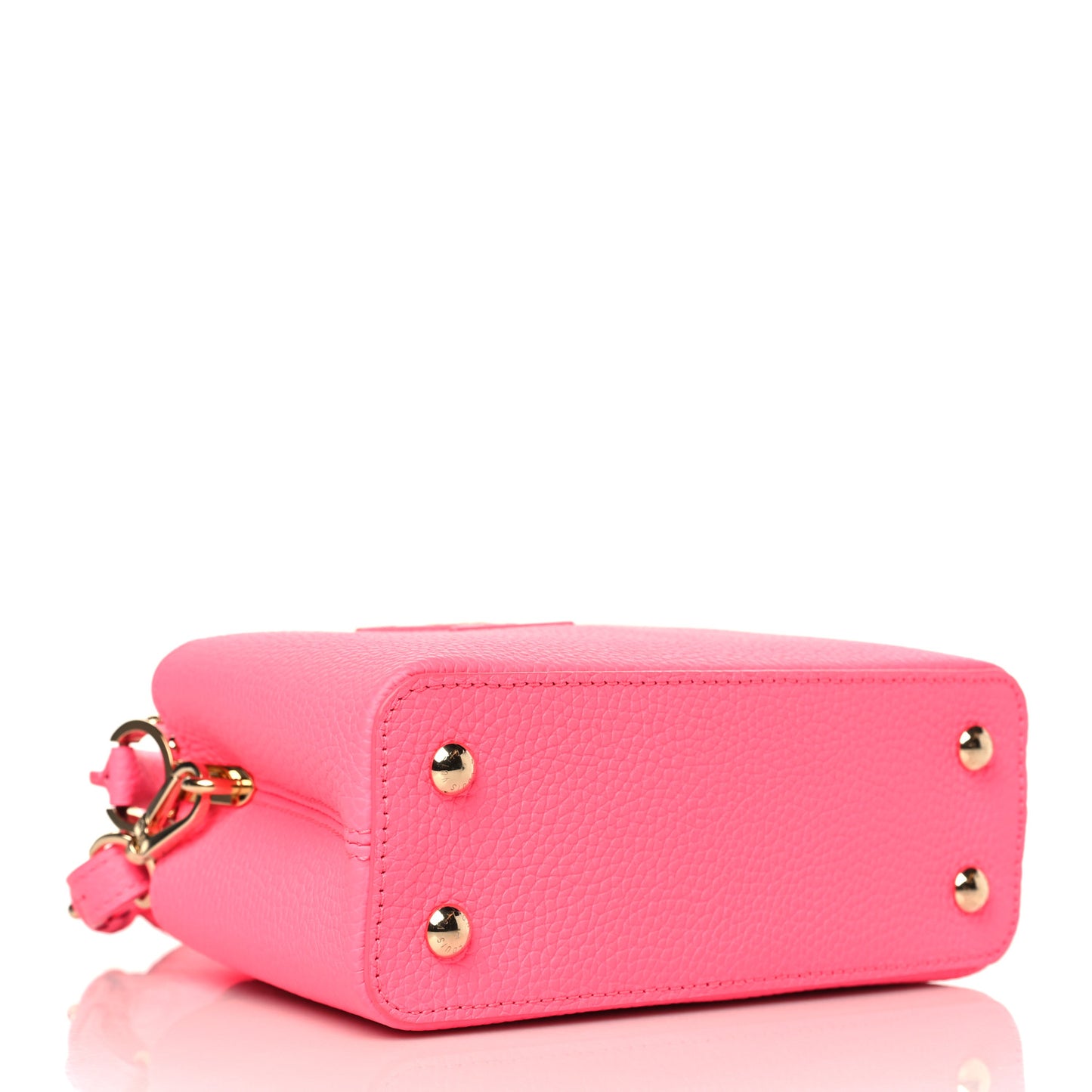 Taurillon Monogram Tuffetage Capucines Mini Fluo Pink