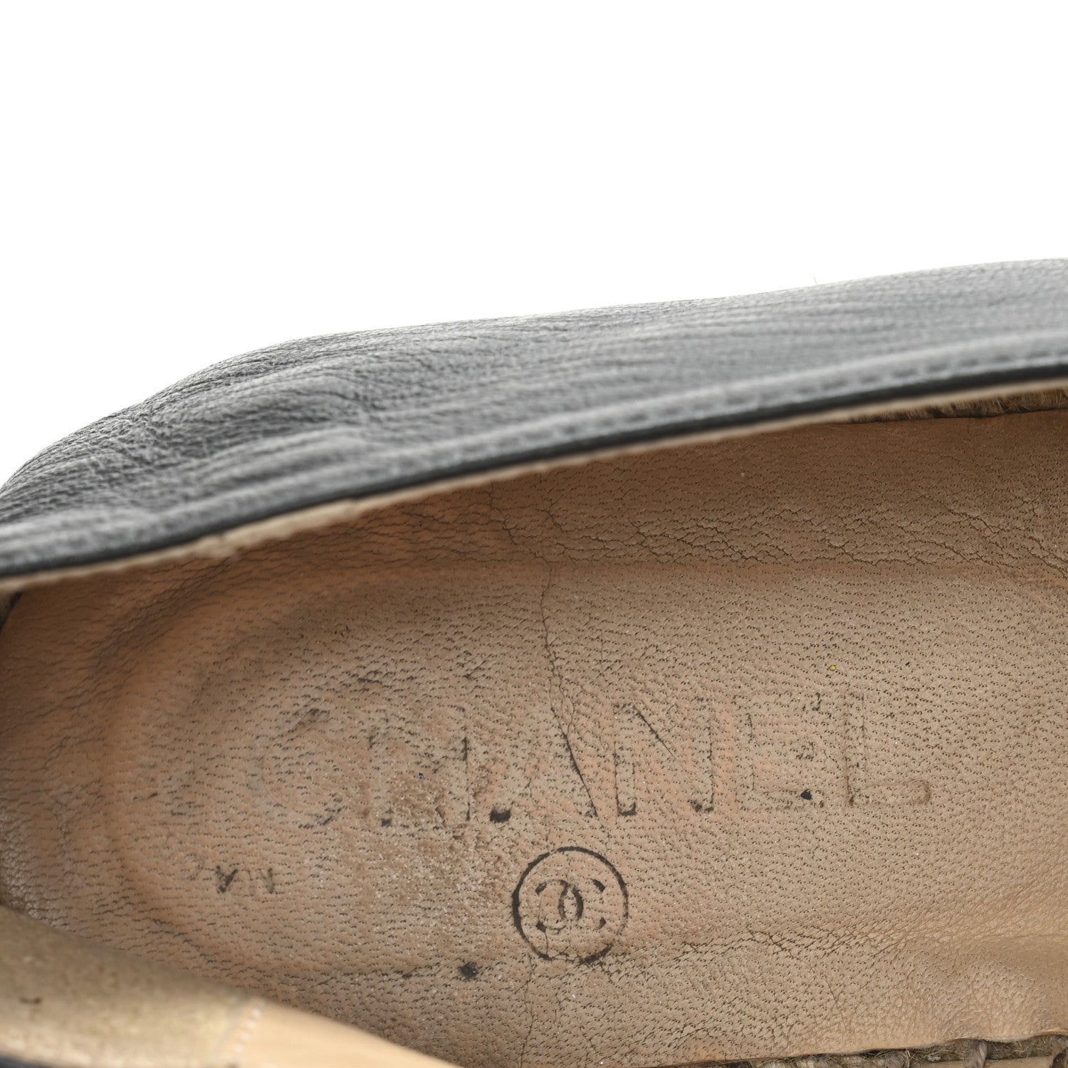 Chanel Lambskin CC Espadrilles 40 Black 8 of 11