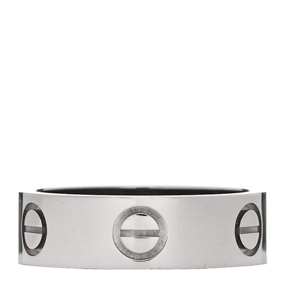 Cartier 18K White Gold 5.5mm LOVE Ring 51 5.75 1 of 4