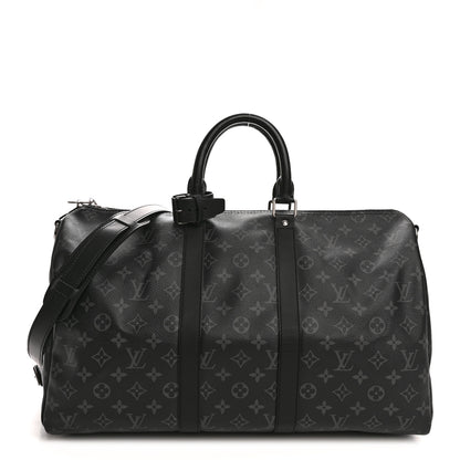 Louis Vuitton Monogram Eclipse Keepall Bandouliere 45 1 of 11