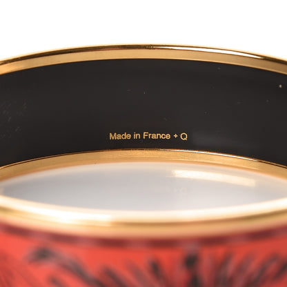 Hermes Enamel Printed Medium Brazil Bracelet 62 4 of 4