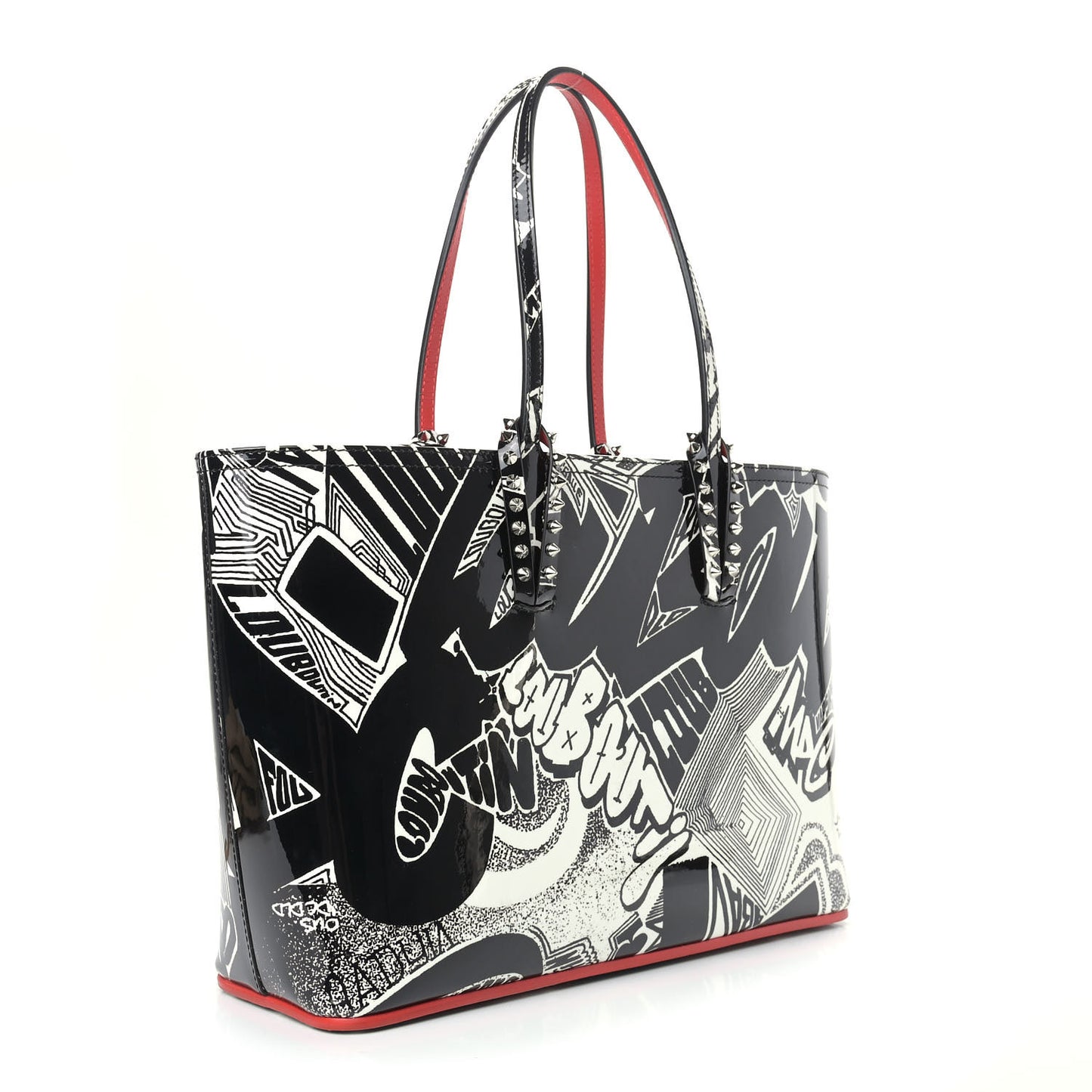 Patent Metro Graf Spikes East West Cabata Tote Black
