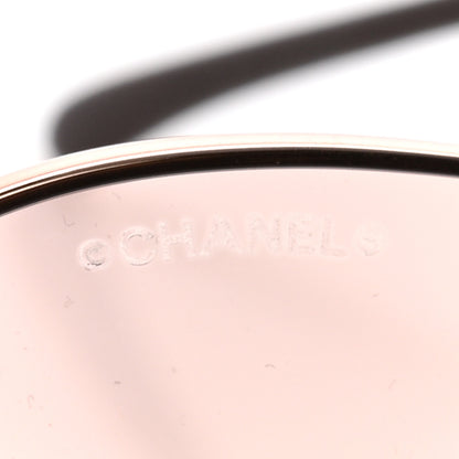 Chanel CC Aviator Sunglasses 4189-T-Q Rose 7 of 8
