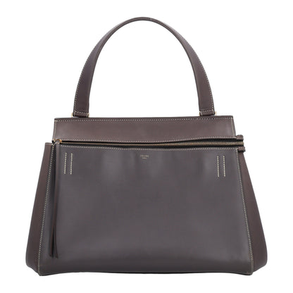 Celine Smooth Calfskin Medium Edge Shoulder Bag Grey 1 of 9