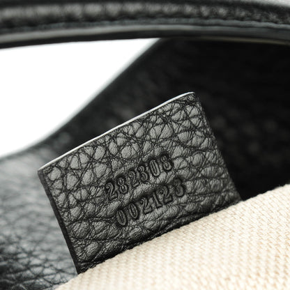 Gucci Pebbled Calfskin Large Soho Shoulder Bag Black 7 of 7