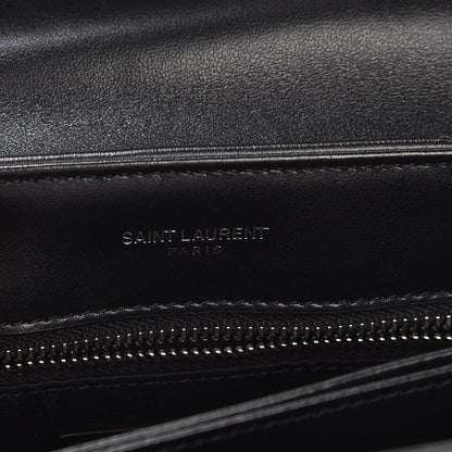 Saint Laurent Calfskin Y Quilted Monogram Toy Loulou Crossbody Bag Black 10 of 12