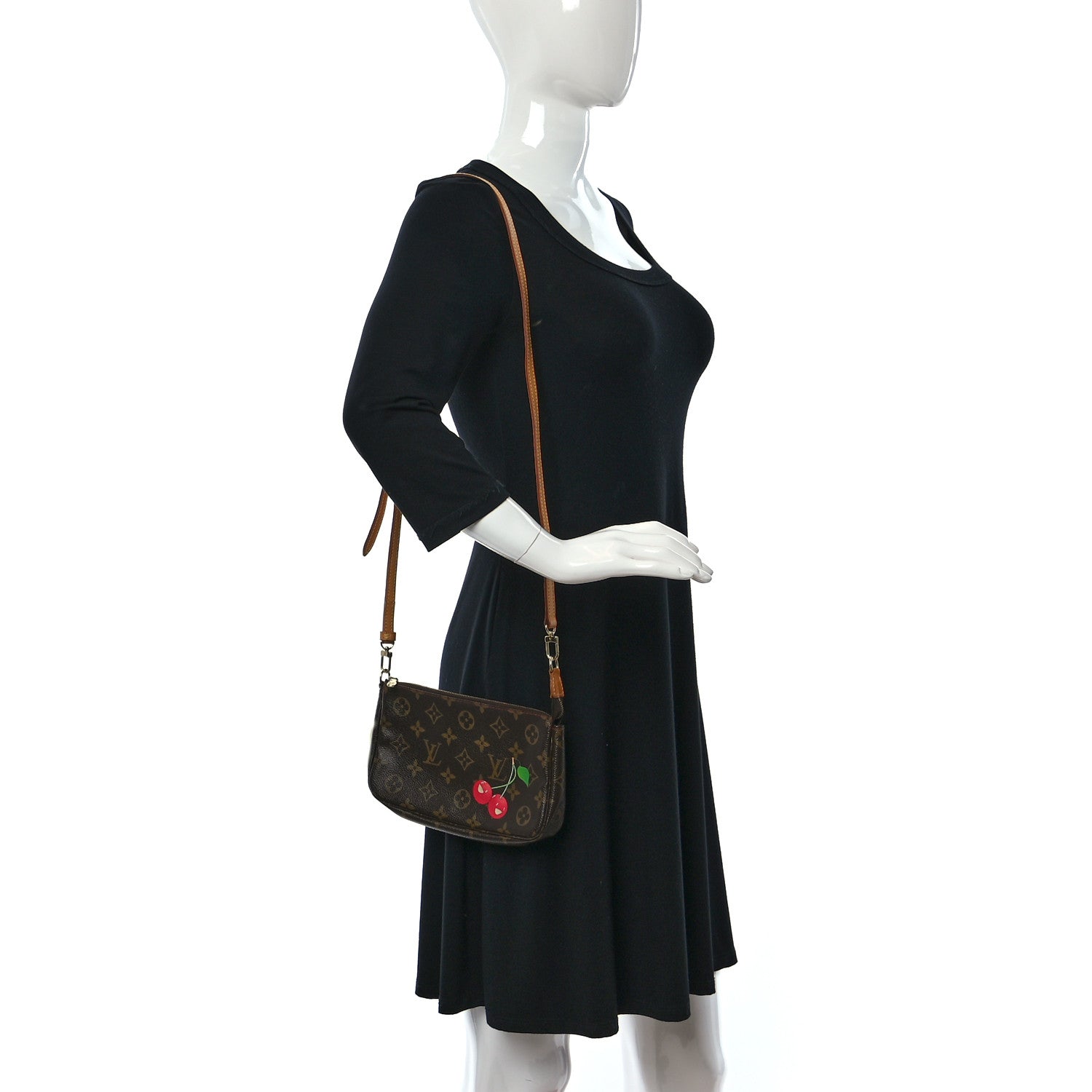 Louis Vuitton Monogram Cerises Pochette Accessories Long Strap 2 of 9