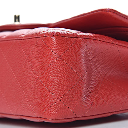 Chanel Caviar Quilted Medium Double Flap Red 10 of 10