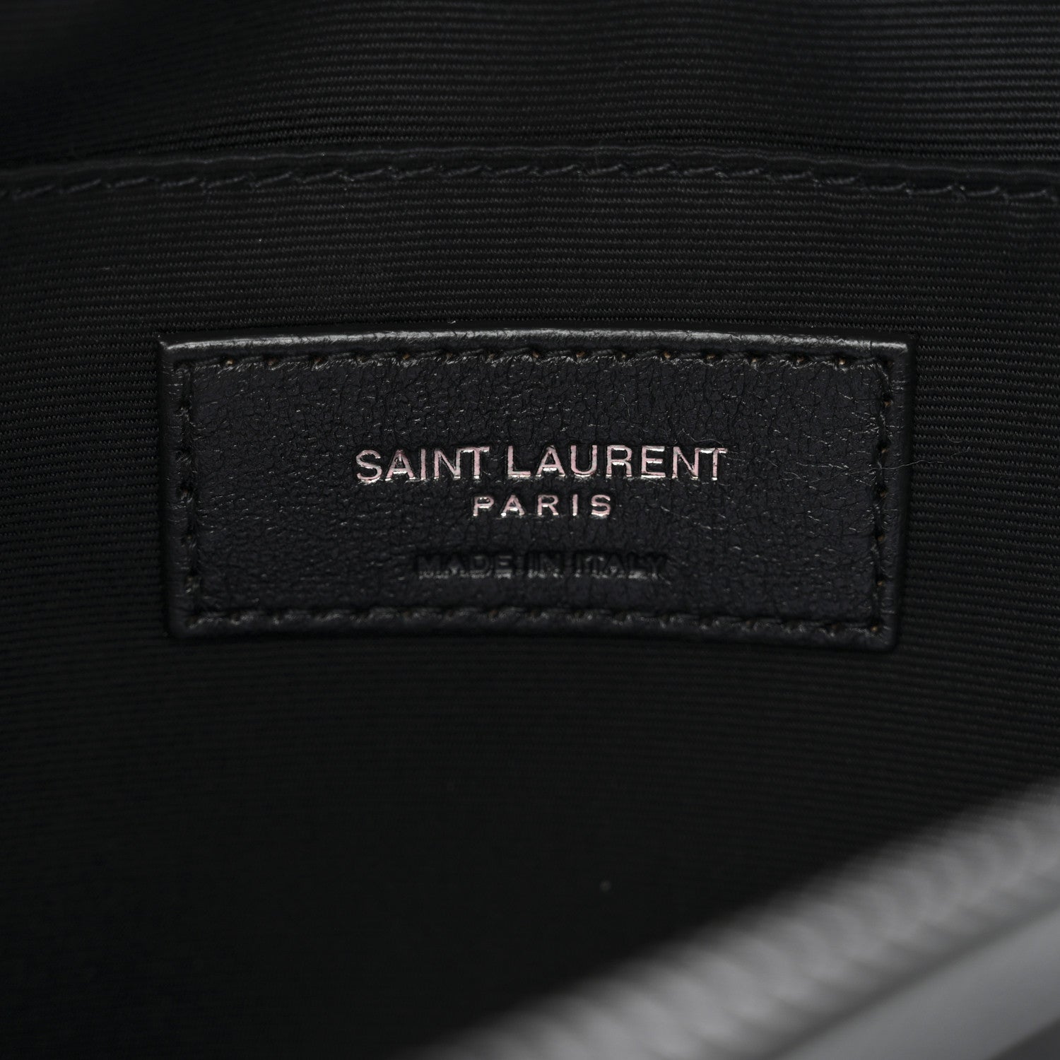 Saint Laurent Calfskin Matelasse Monogram Monochrome Lou Camera Bag Black 6 of 11
