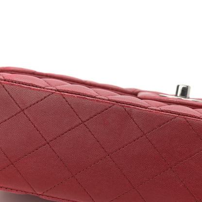 Chanel Lambskin Quilted Medium Double Flap Red 15 of 21