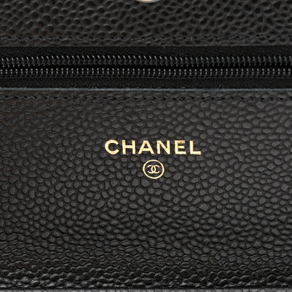 Chanel Caviar Quilted Wallet On Chain WOC Black 6 of 12