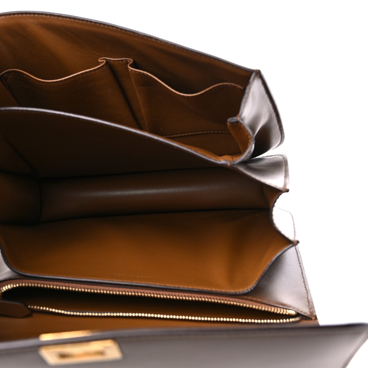 Celine Box Calfskin Medium Classic Box Flap Bag Camel 5 of 10