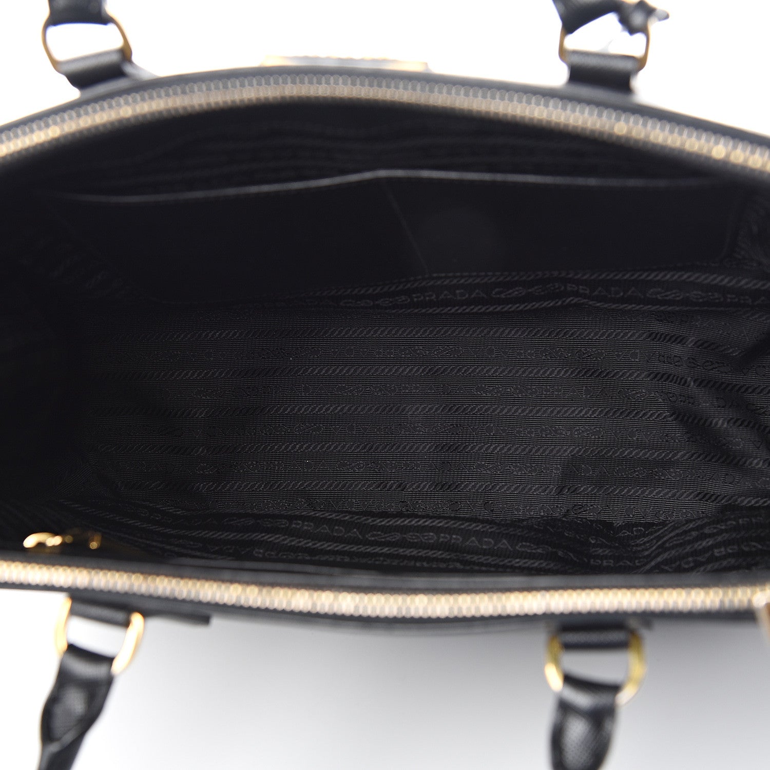 Prada Saffiano Medium Galleria Double Zip Tote Black 4 of 9