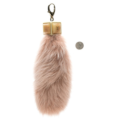 Louis Vuitton Fox Fur Foxy Key Holder Bag Charm Blush 2 of 3