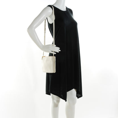 Celine Lambskin Small Trio Crossbody Bag White 2 of 8