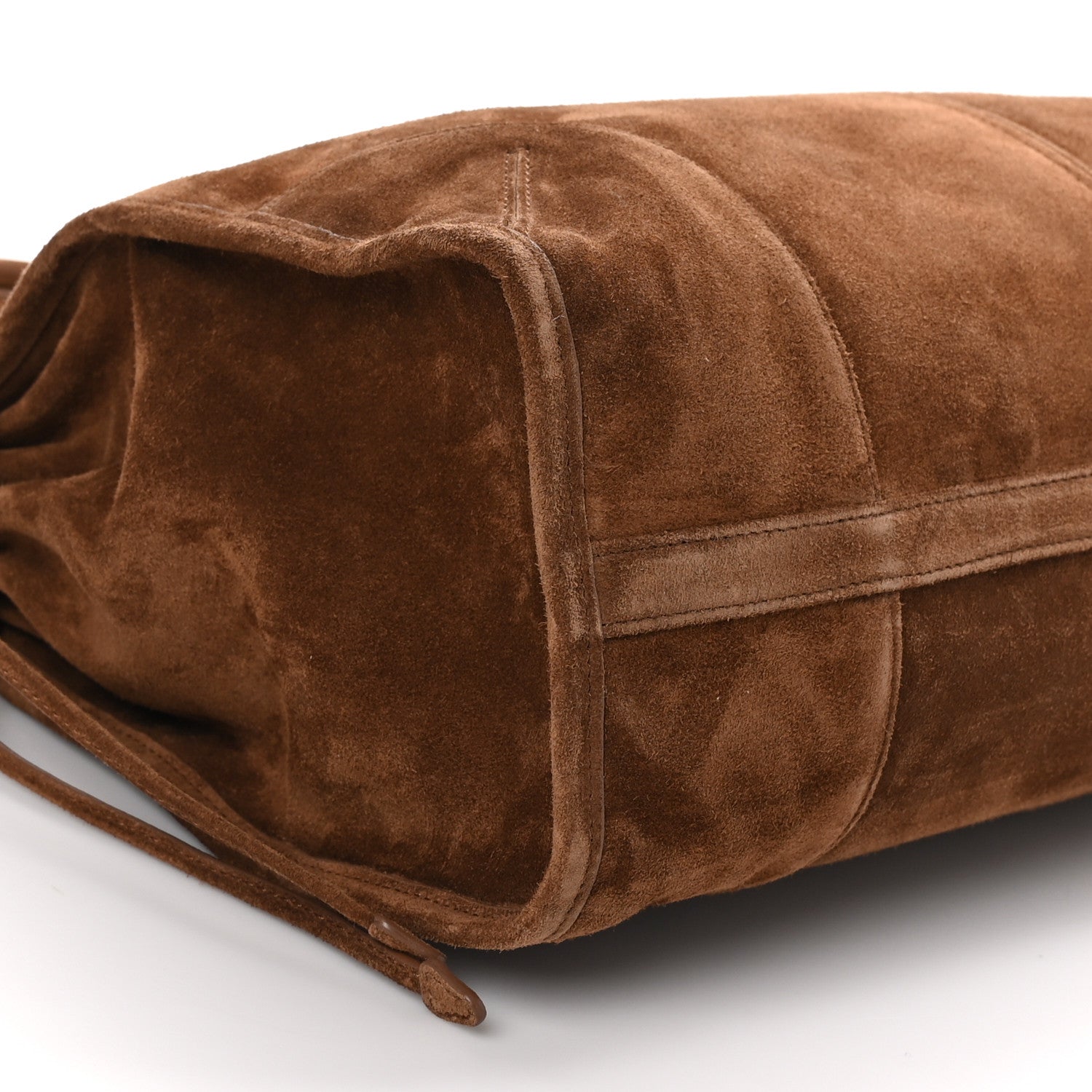 Prada Suede Large Bonnie Shoulder Bag Cocoa Brown 9 of 10