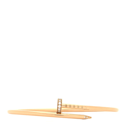 Cartier 18K Yellow Gold Diamond Small Juste Un Clou Bracelet 16 1 of 5