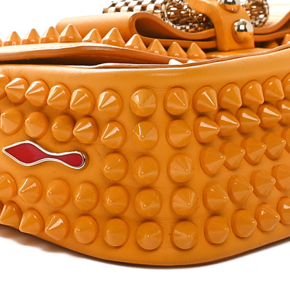 Christian Louboutin Calfskin Spiked Sweety Charity Crossbody Bag Yellow 9 of 11