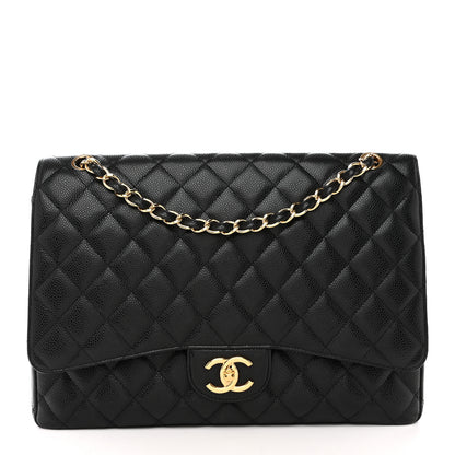 Chanel Caviar Quilted Maxi Double Flap Black 1 of 12