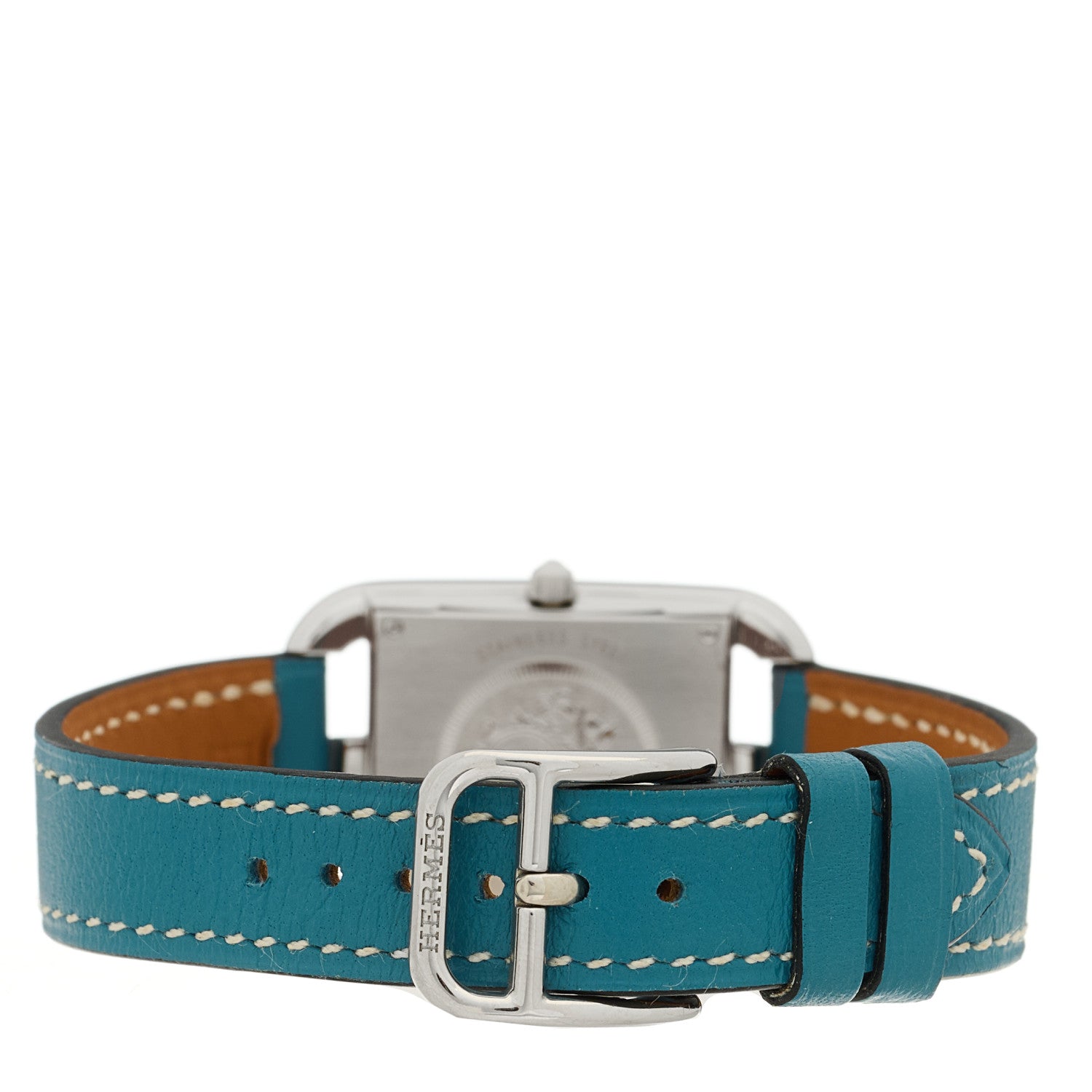 Hermes Stainless Steel Swift 23mm Cape Cod Quartz Watch Blue Jean