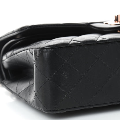 Chanel Lambskin Quilted Small Double Flap Black 10 of 16